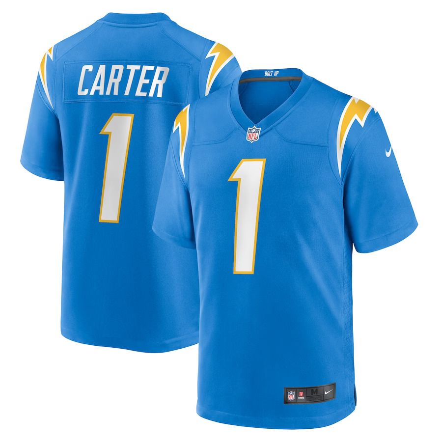 Men Los Angeles Chargers #1 DeAndre Carter Nike Powder Blue Home Game Player NFL Jersey
